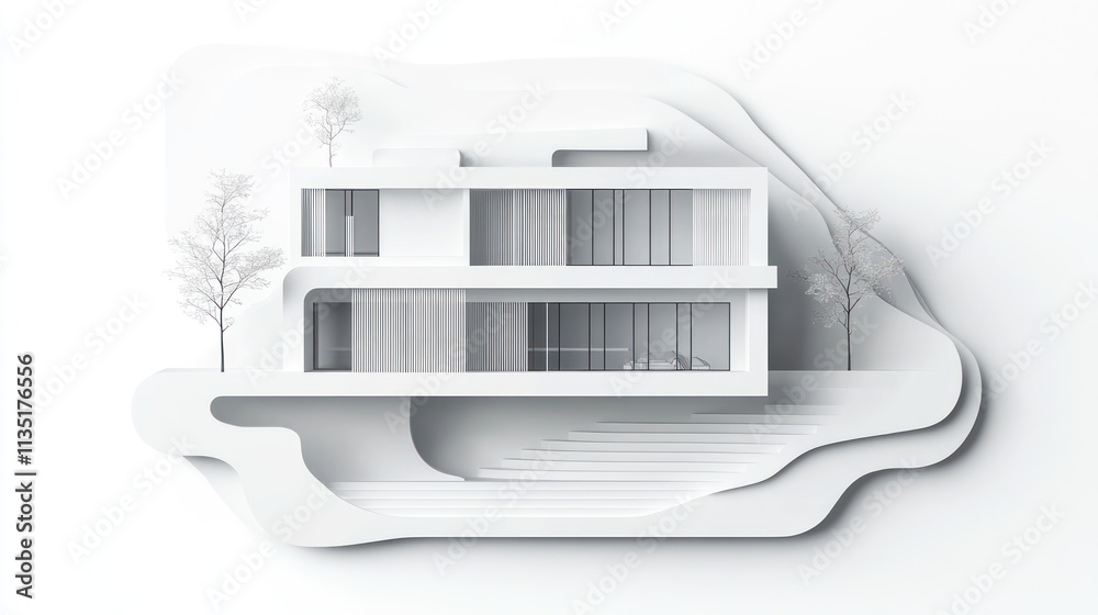 Modern Minimalist Architecture: A White Dream Home Design Modern Minimalist Architecture: A White Dream Home Design