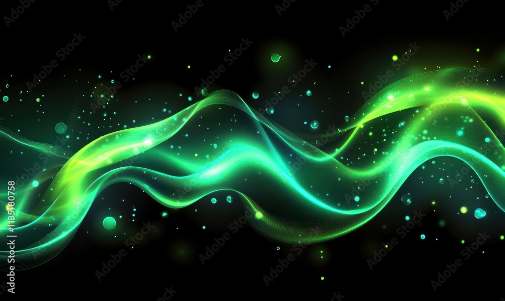 Abstract Neon Wave Background Abstract Neon Wave Background