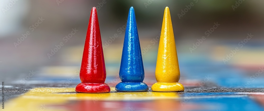 Colorful Pins on