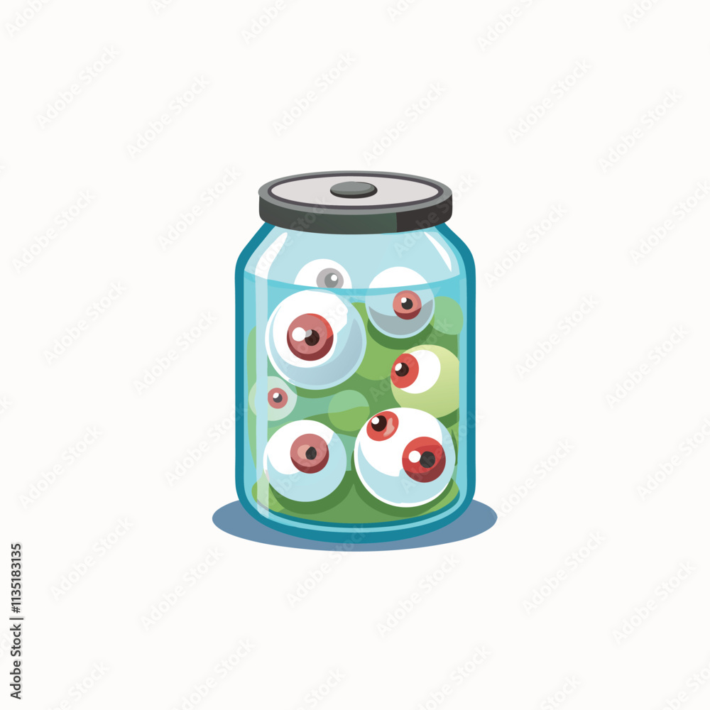 Eyeballs in a Jar isolated on transparent background 3d rendering illustration Eyeballs in a Jar isolated on transparent background 3d rendering illustration