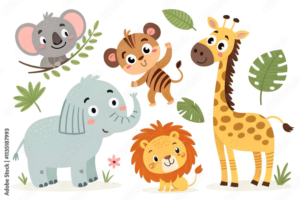 Naklejka premium animals collection