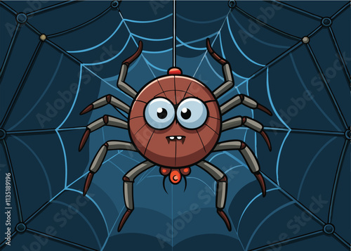 Hand drawn spider web icon set isolated on transparent background