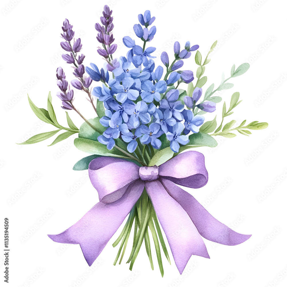 Fototapeta premium Winter Wildflowers Clipart Vector Illustration