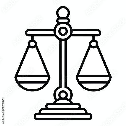 2D impeach web icon in line style