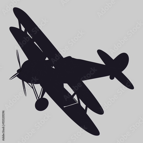 airplane silhouette vector art and illustration