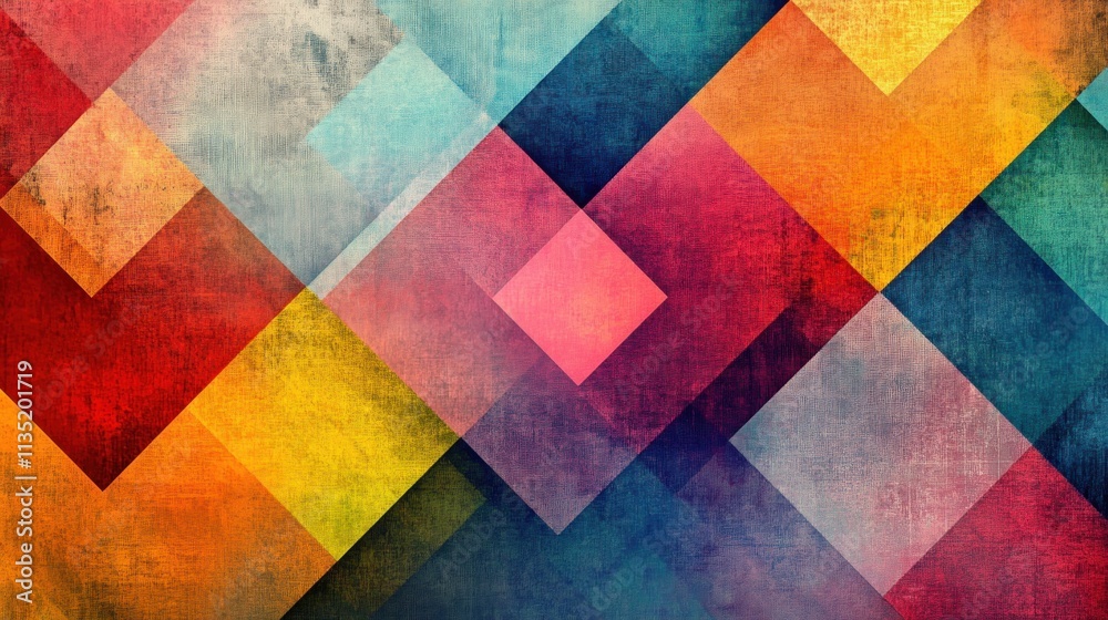 Abstract Geometric Pattern Colorful Diamond Design Abstract Geometric Pattern Colorful Diamond Design