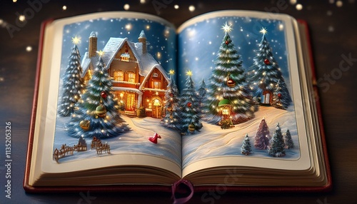 Wallpaper Mural 크리스마스 휴가 장면으로 가득 찬 일기 Torontodigital.ca