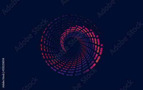 abstract blue spiral