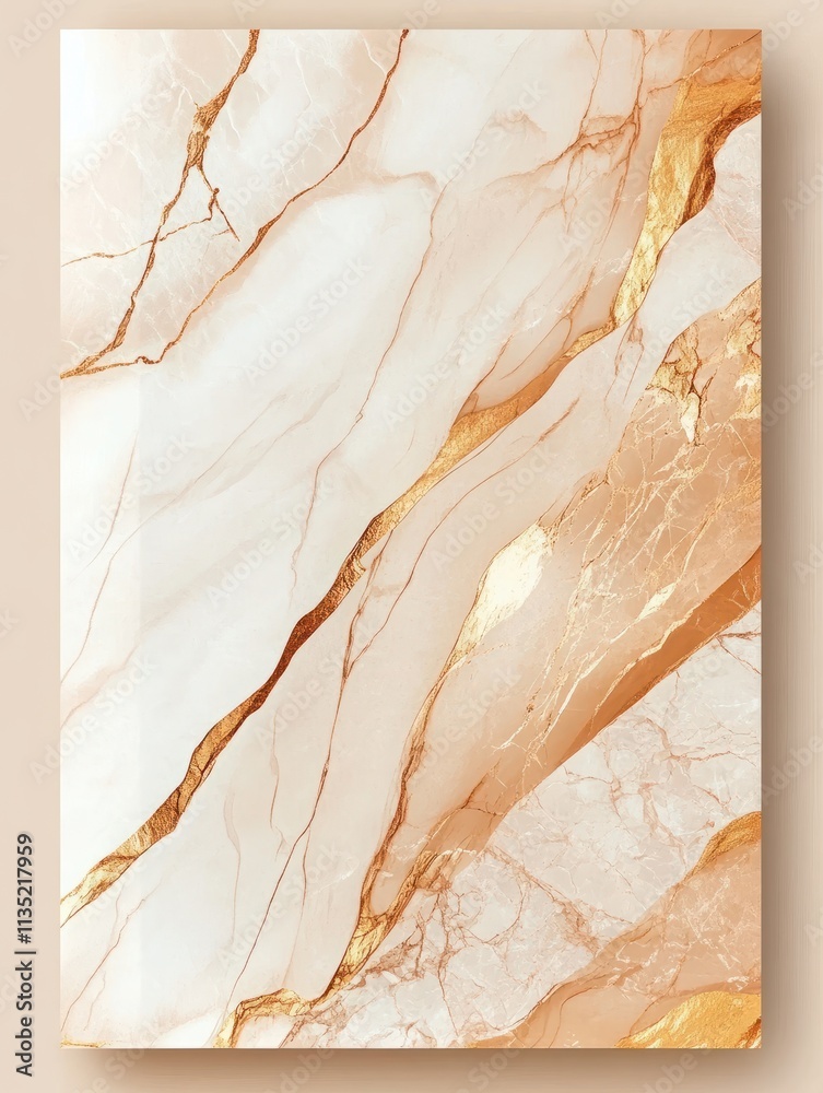 Fototapeta premium Wedding cards with marble background cover and earth tone texture vector.