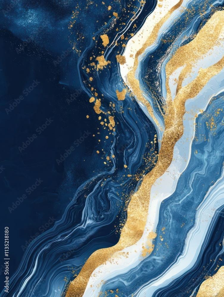 Wedding invitation cards with Luxury gold and indigo navy marble texture background and Abstract ocean style vector design template Wedding invitation cards with Luxury gold and indigo navy marble texture background and Abstract ocean style vector design template
