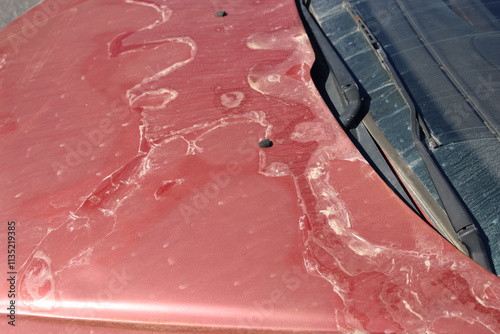 paint damage due to the sun and salty air