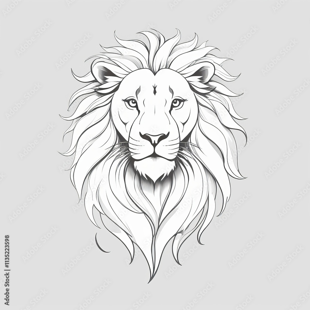 Close-up of a majestic lion's face, a powerful symbol of strength. Close-up of a majestic lion's face, a powerful symbol of strength.