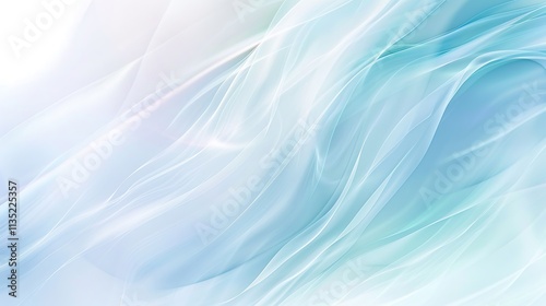 Abstract Blue and White Flowing Fabric Texture