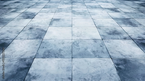 Grey Tiles on Floor in Anime Style Visual Novel