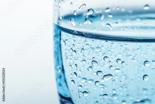 Wallpaper Mural Close-up of a glass of water with condensation, showcasing the purity and refreshment. Torontodigital.ca