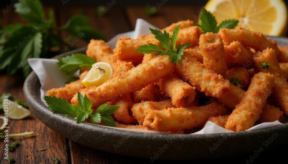 Spicy Buffalo Chicken Tenders Served with Vegetables Spicy Buffalo Chicken Tenders Served with Vegetables