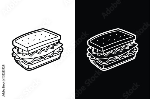 Lasagna icon flat icon vector on White Background Vector Art Illustration on white background.