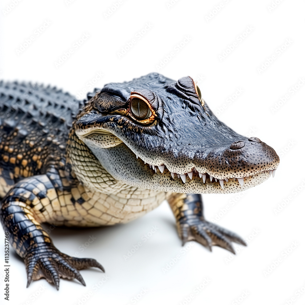 Fototapeta premium crocodile isolated on white