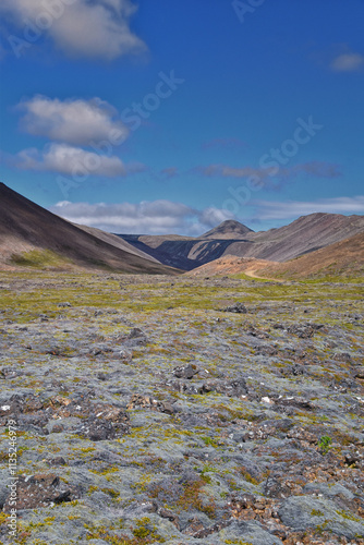 Fagradalsfjall Volcano June 28, 2024, active tuya volcano formed in the Last Glacial Period, Reykjanes Peninsula, by Reykjavík, Iceland photo