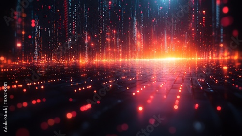 Translucent squares arranged data analysis patterns interactive glowing nodal points layered CGI for stock market overlay visuals