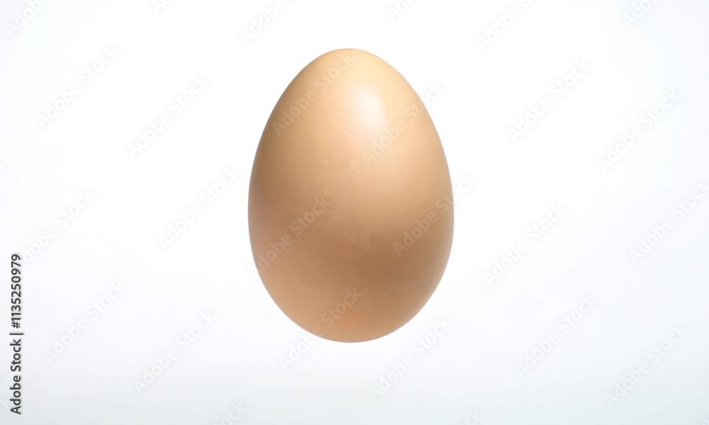 chicken egg on white background, eggshell on all sides chicken egg on white background, eggshell on all sides
