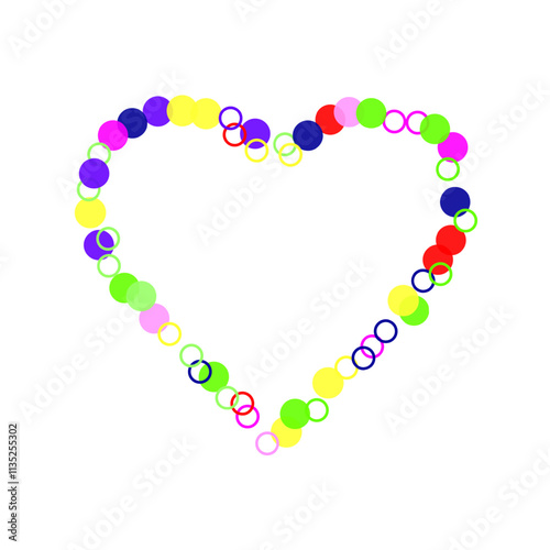 heart made of flowers
