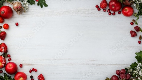 Healthy meal preparation with fresh fruits and grains in a stylish bowl on a ...