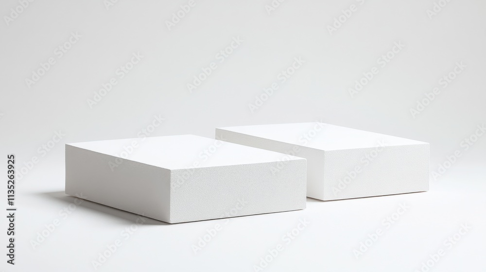Minimalist White Blocks Minimalist White Blocks