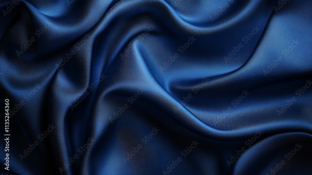 Obraz premium Luxurious Blue Silk Fabric