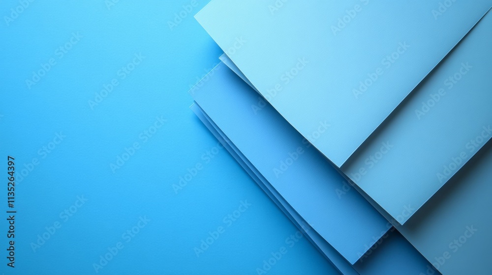 Abstract Blue Paper Layers Abstract Blue Paper Layers