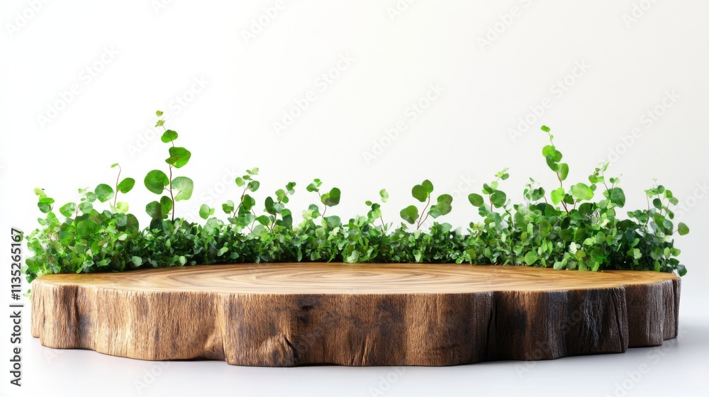 Wooden Platform with Greenery Wooden Platform with Greenery