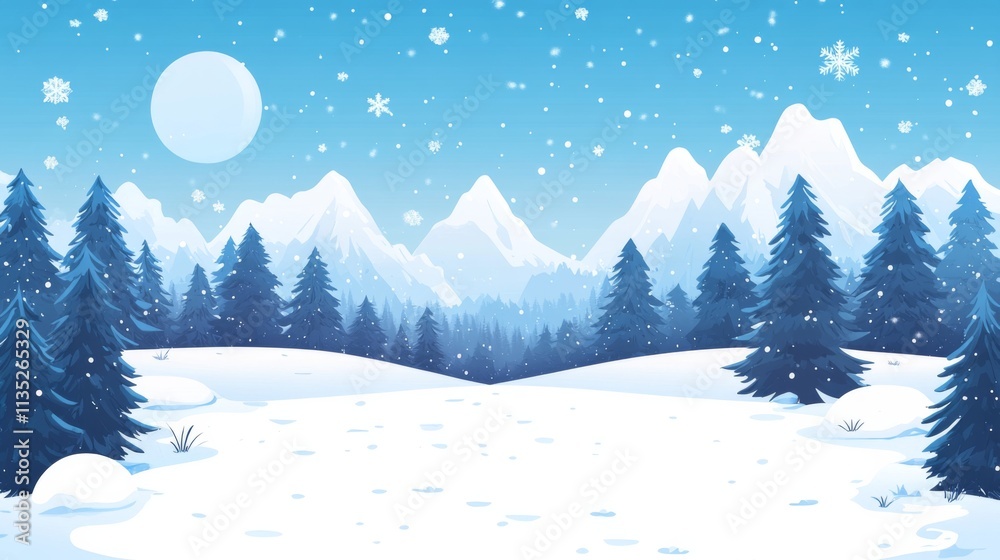 Obraz premium Winter Wonderland Scene