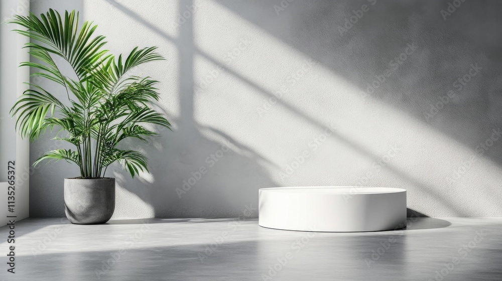 Modern Minimalist Interior with Plant Modern Minimalist Interior with Plant