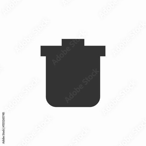 delete bin icon sign vector