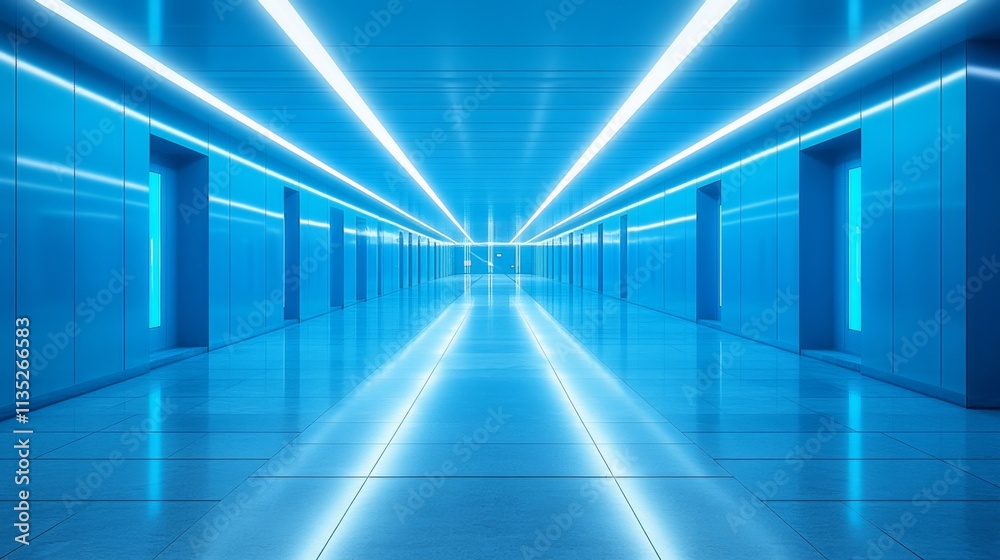 Futuristic Neon Corridor Futuristic Neon Corridor