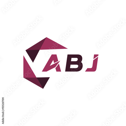 ABJ creative minimalist letter logo. ABJ unique vector initials alphabet letter logo design photo