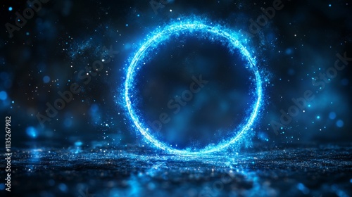 Glowing Blue Energy Ring