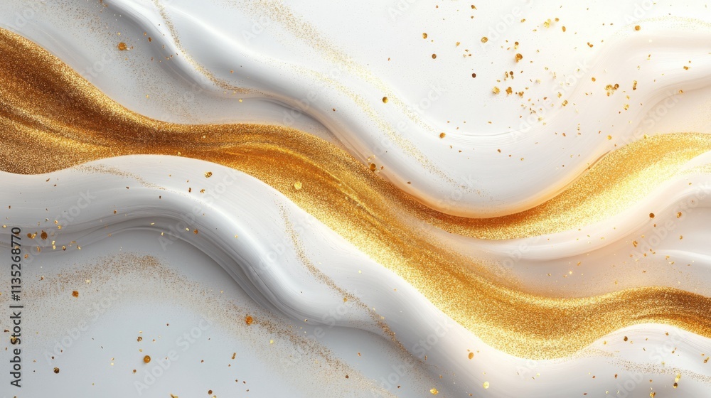 Abstract Golden Wave Abstract Golden Wave