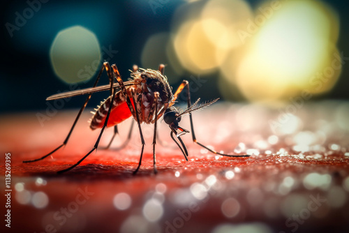 Close-up of the Anopheles mosquito, crucial in the fight against malaria and other diseases.