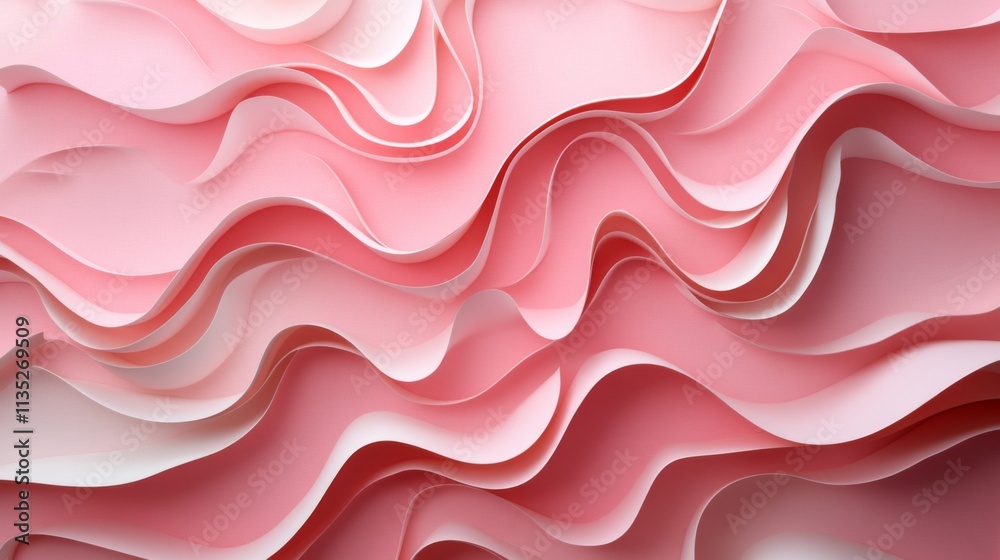 Abstract Pink Waves Abstract Pink Waves