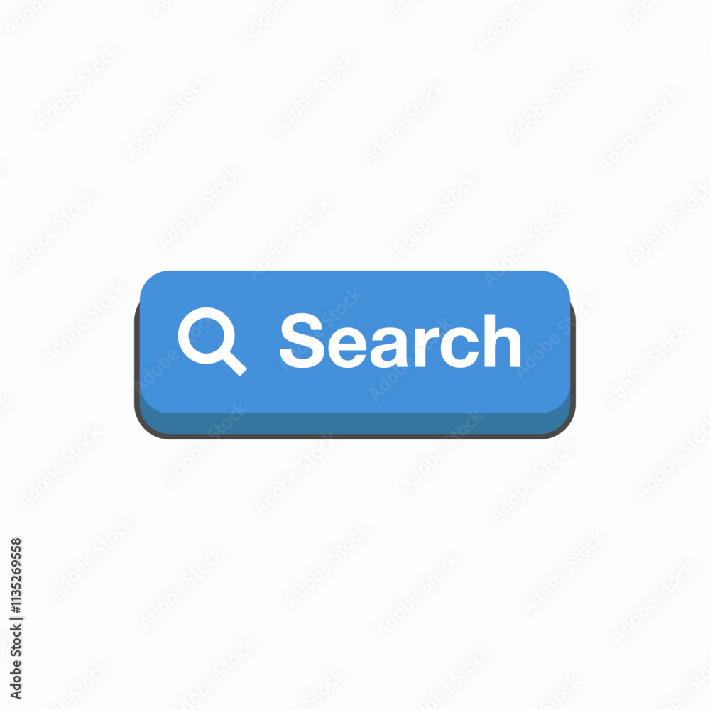 search button ui icon sign vector search button ui icon sign vector