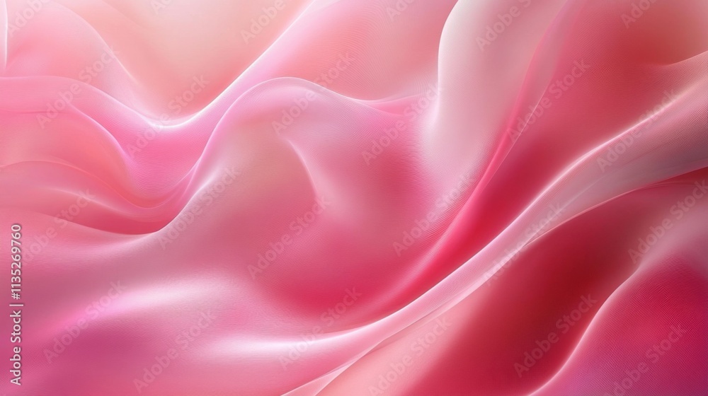 Fototapeta premium Soft Pink Fabric Waves