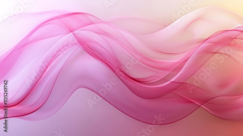 Abstract Pink Wave Background