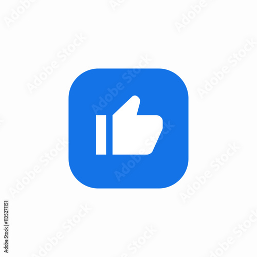 thumbs up like icon sign vector