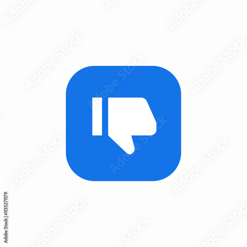 thumbs down dislike icon sign vector