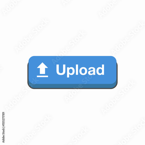 upload button ui icon sign vector