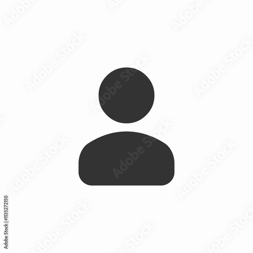 user profile icon sign vector