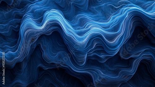 Blue Abstract Waves