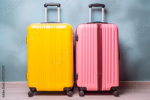 People with luggage, about to embark on vacation travel.