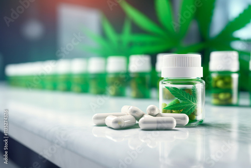 Cannabis-derived medicinal products studied in a lab for future disease treatment advancements.